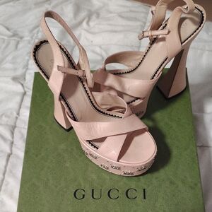 Gucci Blush Pink Platform Heels